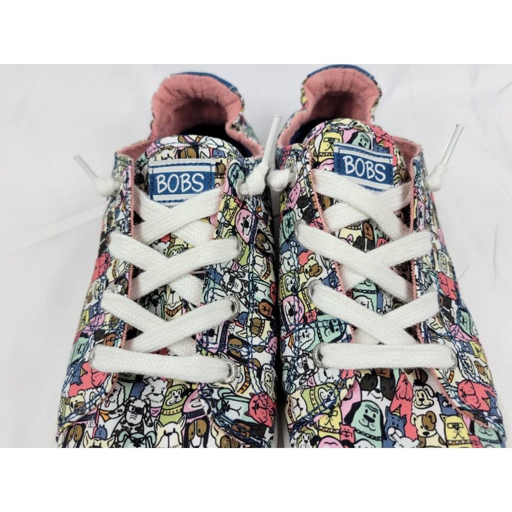 Bobs Skechers Beach Bingo Dogs Low Top Shoes Sneakers Womens Size 9.5 113036 - Picture 7 of 12